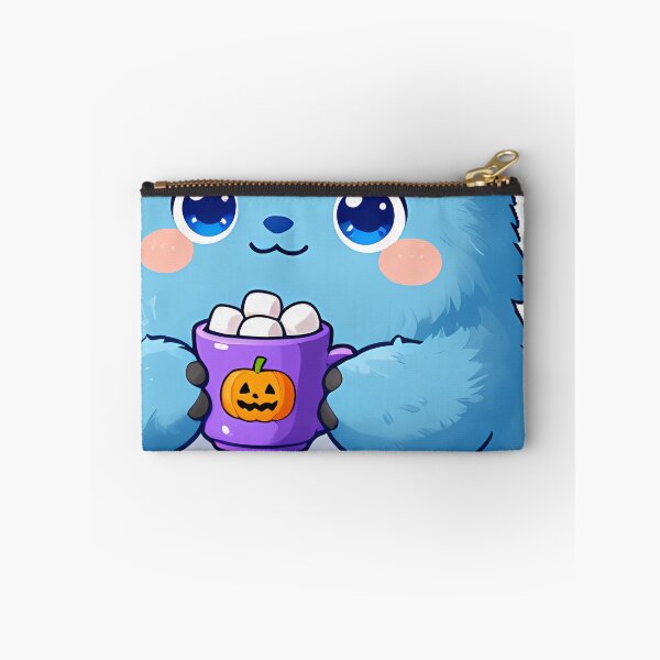Item preview, Cute Fluffy Blue Yeti Monster with Cocoa Mug Icon designed and sold by pumsquare.