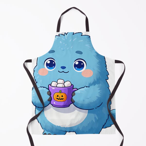 Item preview, Cute Fluffy Blue Yeti Monster with Cocoa Mug Icon designed and sold by pumsquare.