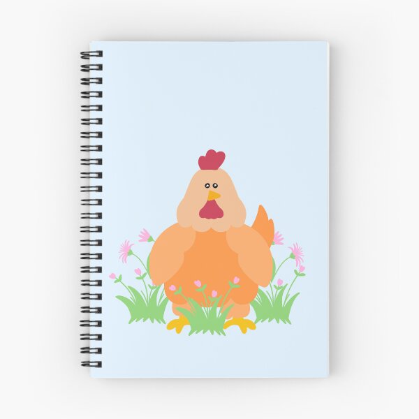 Item preview, Cute Chicken Doodle with flowers designed and sold by FandomizedRose.