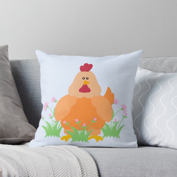 Item preview, Cute Chicken Doodle with flowers designed and sold by FandomizedRose.