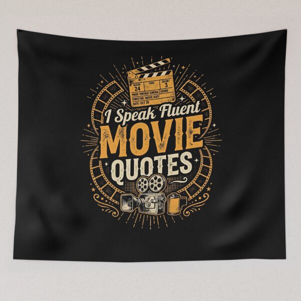 Item preview, I Speak Fluent Movie Quotes Film Lover Cinema Enthusiast designed and sold by w66aboo.
