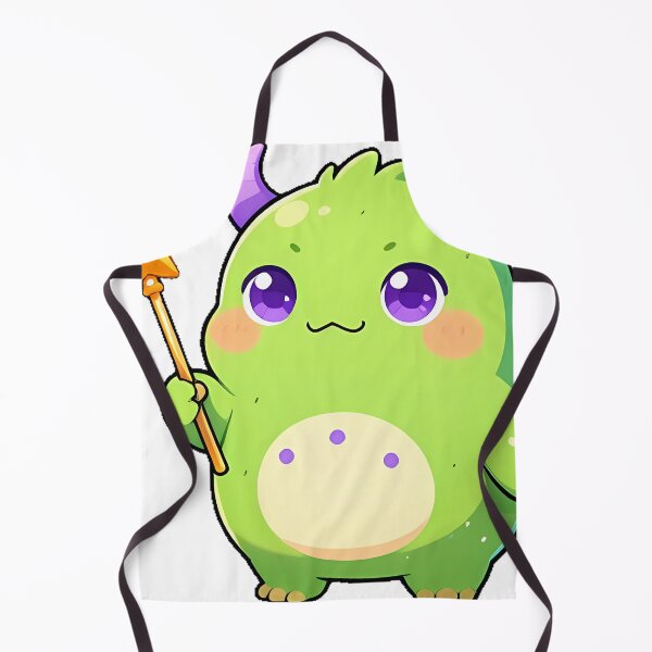 Item preview, Cute Little Horned Green Monster with Magic Wand Icon designed and sold by pumsquare.