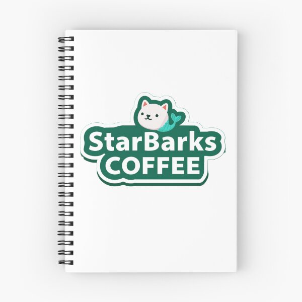 Item preview, StarBarks Coffee Logo Design With Cute Mermaid Dog Mascot Green Badge Branding Concept designed and sold by KanDa-Shop.