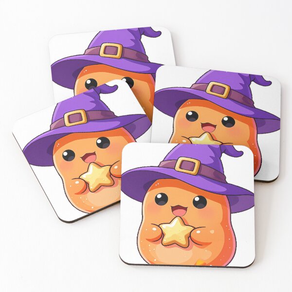 Item preview, Cute Orange Blob Monster with Witch Hat Icon designed and sold by pumsquare.
