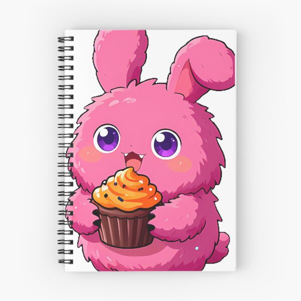 Item preview, Cute Fuzzy Pink Monster Eating Cupcake Icon designed and sold by pumsquare.