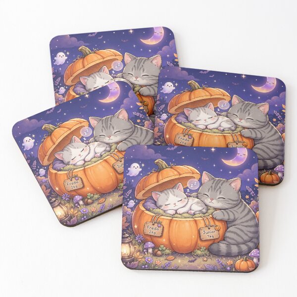 Item preview, Freda and Junior Sleeping in Pumpkin designed and sold by MAISON SYLVIE.