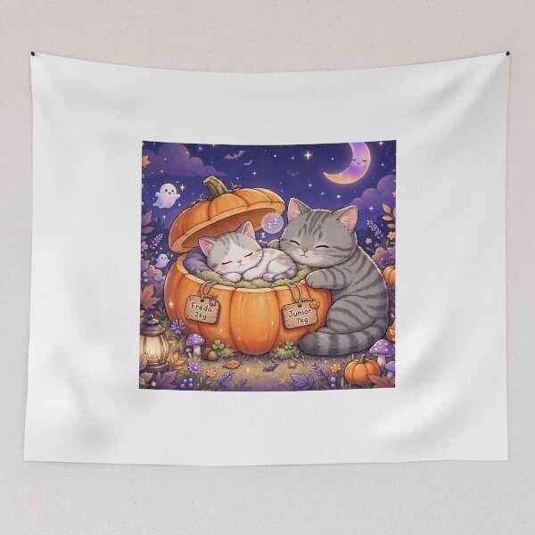 Item preview, Freda and Junior Sleeping in Pumpkin designed and sold by MAISON SYLVIE.