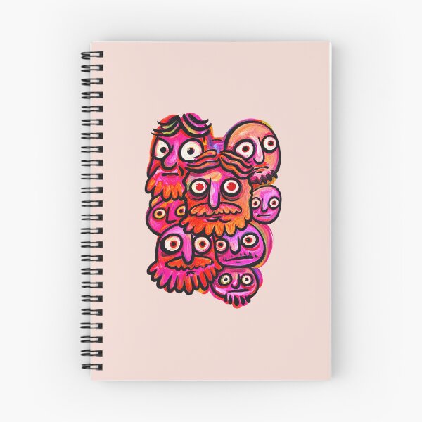 Item preview, Colorful Weird Faces Surreal Doodle Art designed and sold by lalatrash.