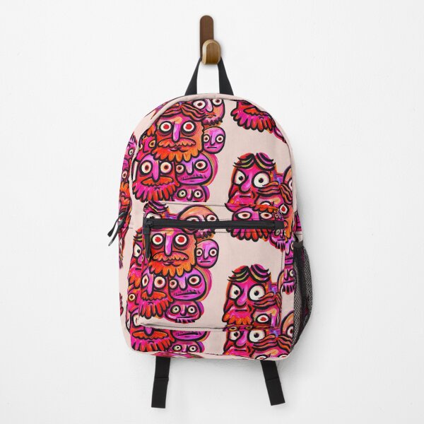 Item preview, Colorful Weird Faces Surreal Doodle Art designed and sold by lalatrash.