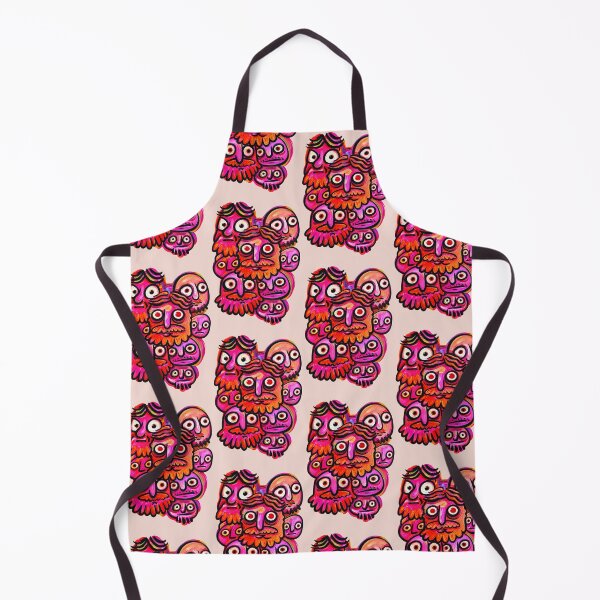 Item preview, Colorful Weird Faces Surreal Doodle Art designed and sold by lalatrash.