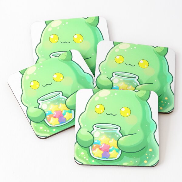 Item preview, Cute Spooky Slime Monster with Star Candy Jar Icon designed and sold by pumsquare.
