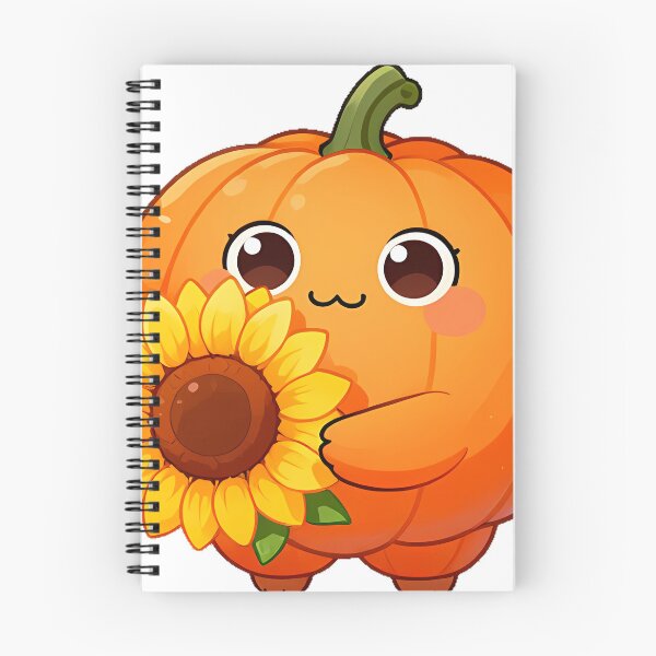 Item preview, Cute Pumpkin Monster Baby with Sunflower Icon designed and sold by pumsquare.