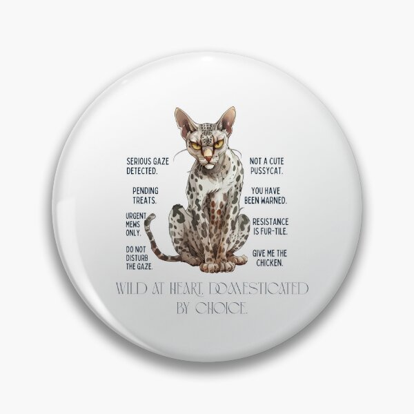 Item preview, Wild At Heart Domesticated By Choice Spotted Cat Funny designed and sold by Sitred123.