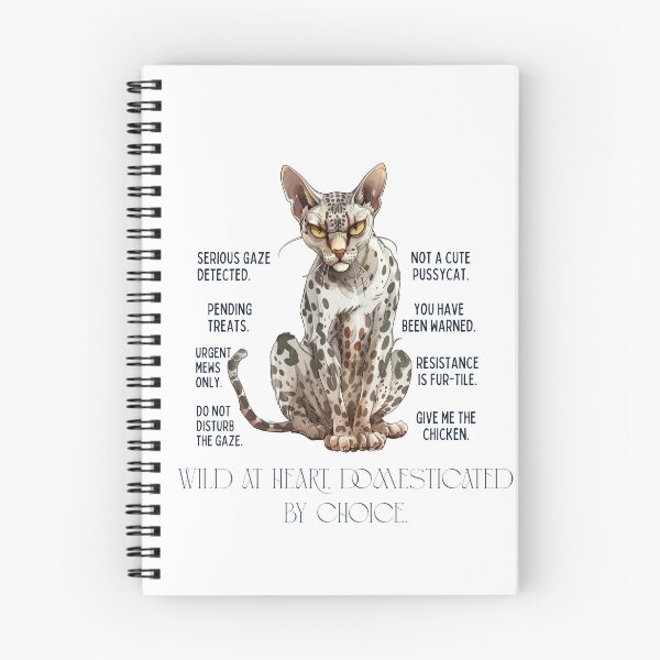 Item preview, Wild At Heart Domesticated By Choice Spotted Cat Funny designed and sold by Sitred123.
