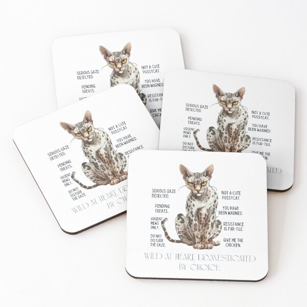 Item preview, Wild At Heart Domesticated By Choice Spotted Cat Funny designed and sold by Sitred123.