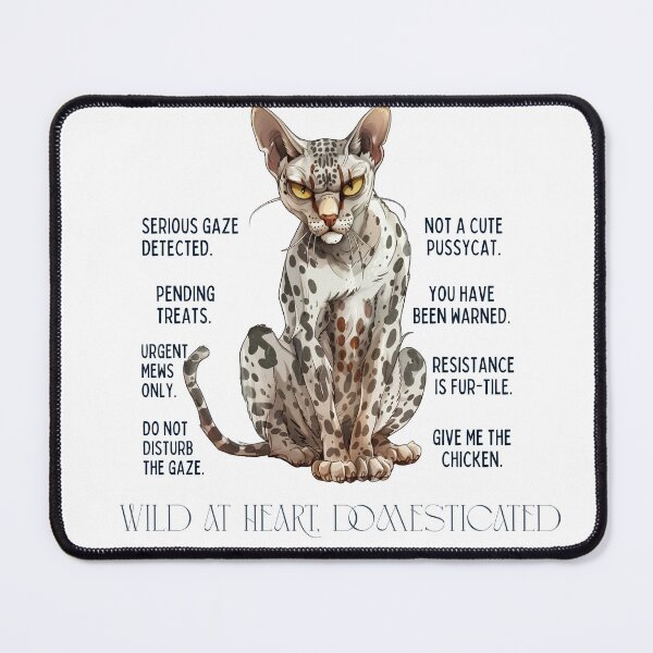 Item preview, Wild At Heart Domesticated By Choice Spotted Cat Funny designed and sold by Sitred123.