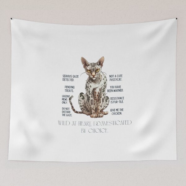 Item preview, Wild At Heart Domesticated By Choice Spotted Cat Funny designed and sold by Sitred123.