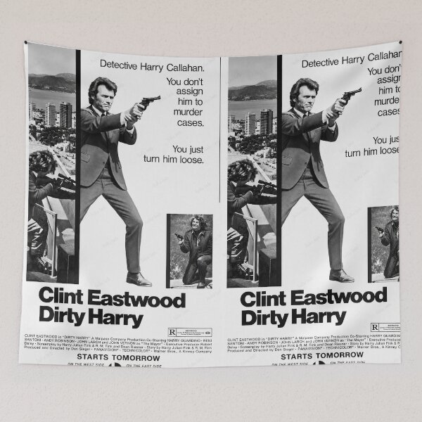 Item preview, Original Dirty Harry 1971 Press Advertisement – HQ Restoration designed and sold by LuluLeb.