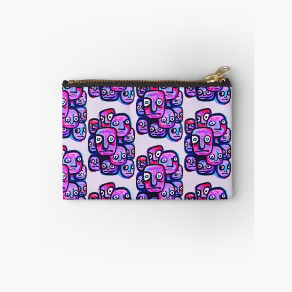 Item preview, Purple Weird Faces Abstract Art designed and sold by lalatrash.