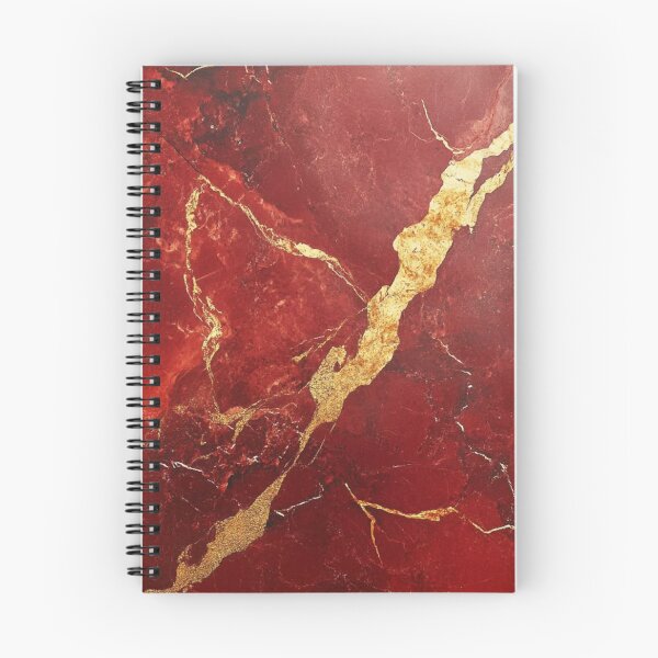 Item preview, Abstract Red and Gold Marble Design designed and sold by ZedColors.