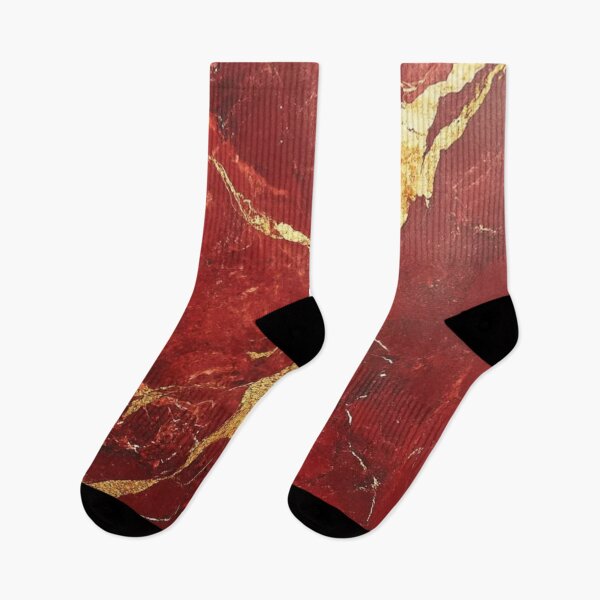Item preview, Abstract Red and Gold Marble Design designed and sold by ZedColors.