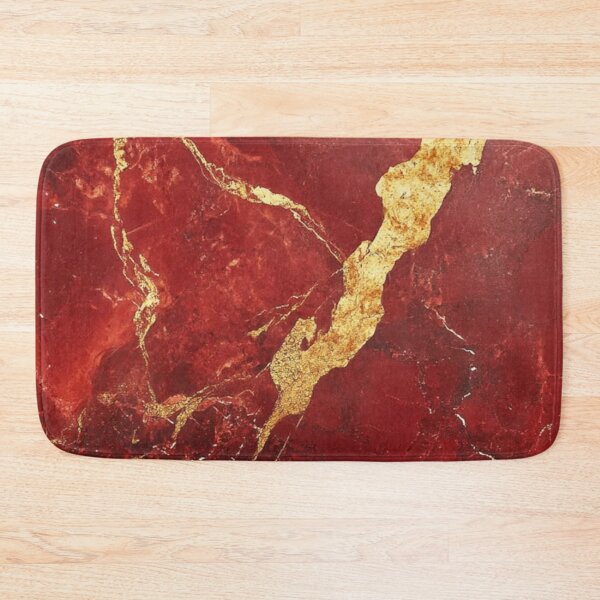 Item preview, Abstract Red and Gold Marble Design designed and sold by ZedColors.