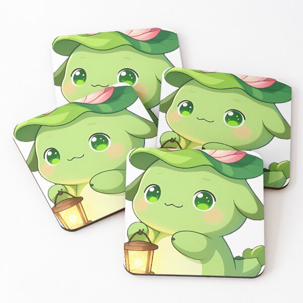Item preview, Cute Friendly Swamp Monster with Lilypad Hat Icon designed and sold by pumsquare.