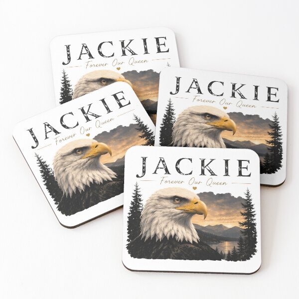 Item preview, Jackie Forever Our Queen Eagle Sunset Memorial Design designed and sold by NastJatavia.