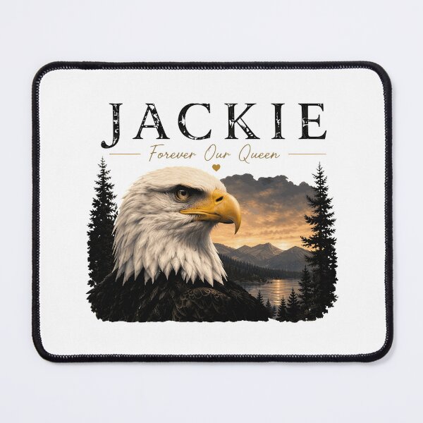 Item preview, Jackie Forever Our Queen Eagle Sunset Memorial Design designed and sold by NastJatavia.