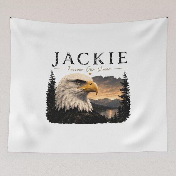 Item preview, Jackie Forever Our Queen Eagle Sunset Memorial Design designed and sold by NastJatavia.