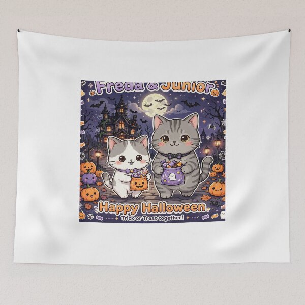 Item preview, Freda and Junior Happy Halloween Trick or Treat designed and sold by MAISON SYLVIE.