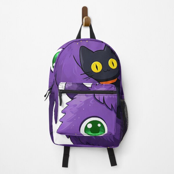 Item preview, Cute Violet Monster Holding Black Cat Plushie Icon designed and sold by pumsquare.