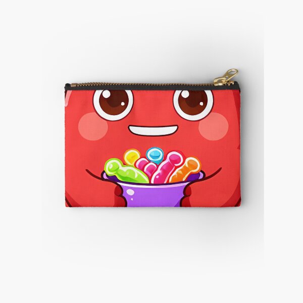 Item preview, Cute Two-Horned Red Monster with Gummy Worms Icon designed and sold by pumsquare.