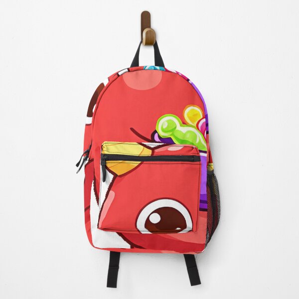 Item preview, Cute Two-Horned Red Monster with Gummy Worms Icon designed and sold by pumsquare.