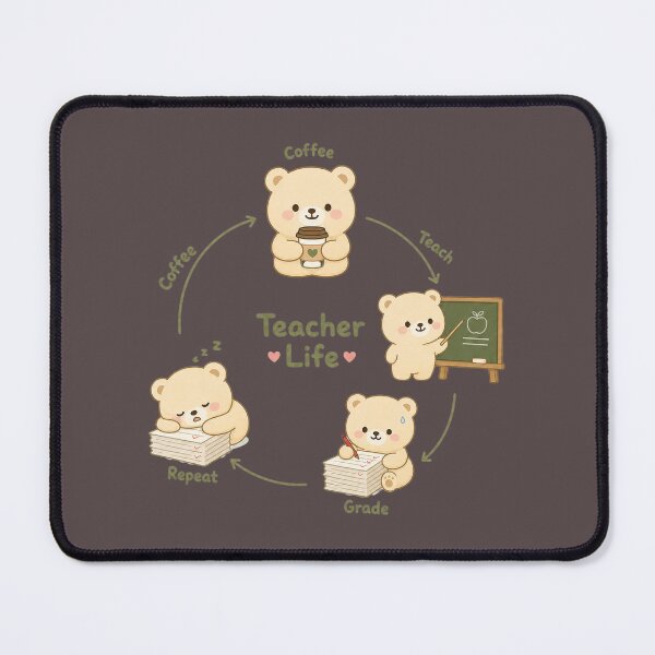 Item preview, Teacher Life Loop Cycle | Cute Character Design designed and sold by MOCH- ART.