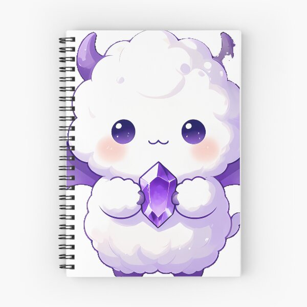 Item preview, Cute Fluffy White Monster with Bat Wings Icon designed and sold by pumsquare.