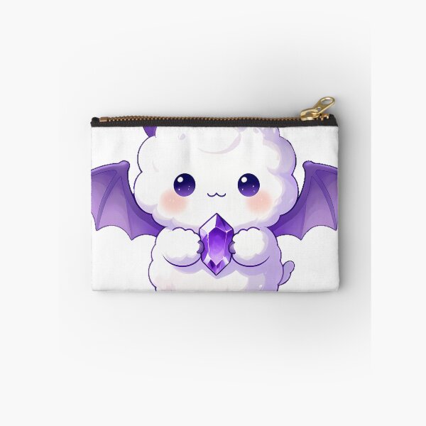 Item preview, Cute Fluffy White Monster with Bat Wings Icon designed and sold by pumsquare.