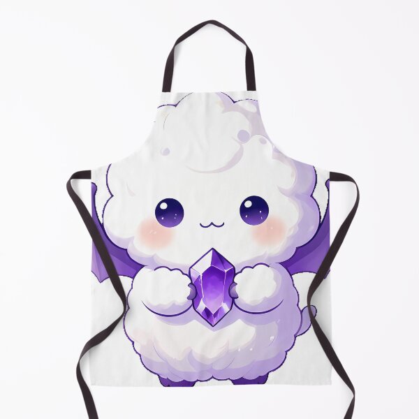 Item preview, Cute Fluffy White Monster with Bat Wings Icon designed and sold by pumsquare.