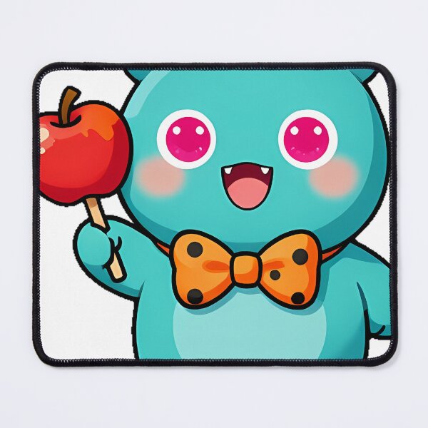 Item preview, Cute Teal Monster with Polka Dot Bowtie Icon designed and sold by pumsquare.
