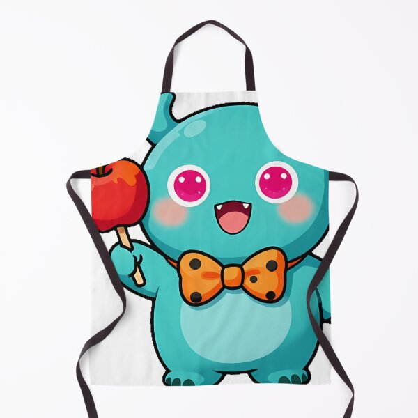 Item preview, Cute Teal Monster with Polka Dot Bowtie Icon designed and sold by pumsquare.