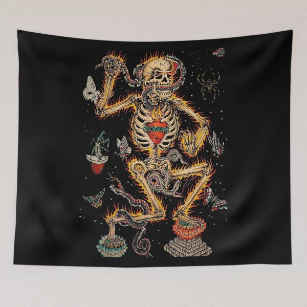 Item preview, Skeleton On Fire designed and sold by Limn From Limb.