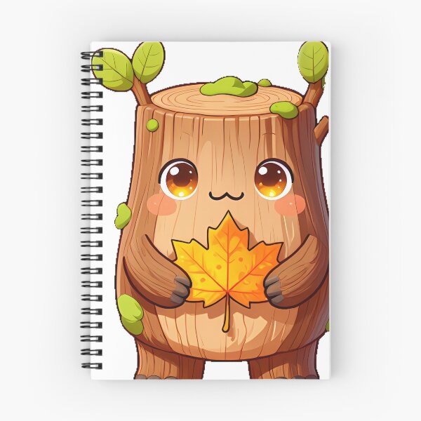 Item preview, Cute Spooky Tree Bark Monster with Autumn Leaves Icon designed and sold by pumsquare.