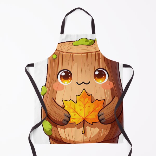 Item preview, Cute Spooky Tree Bark Monster with Autumn Leaves Icon designed and sold by pumsquare.