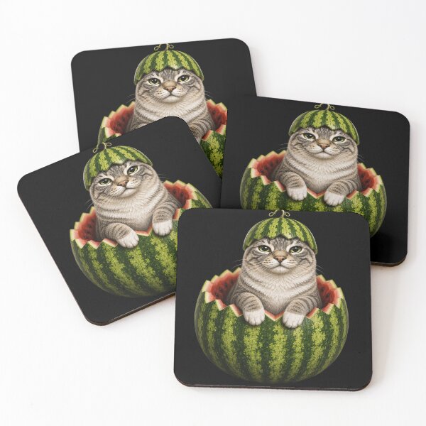Item preview, Watermelon Cat Cute Funny Summer Fruit  designed and sold by Abigaildixon92.
