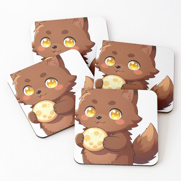 Item preview, Cute Baby Werewolf Monster with Moon Cookie Icon designed and sold by pumsquare.