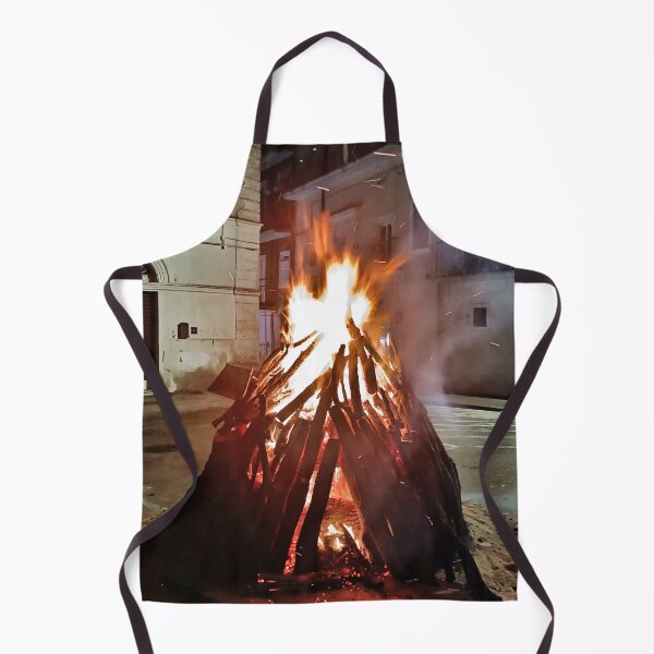 Item preview, Traditional Italian Village Bonfire - Glowing Fire & Sparks at Night designed and sold by EpicVistas.