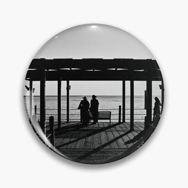 Item preview, Black and White Pier Silhouette Art designed and sold by Rogi74.