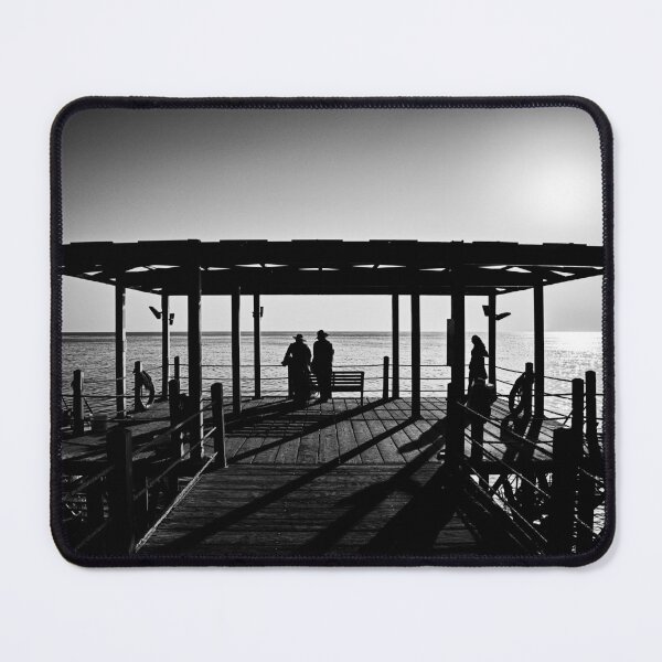 Item preview, Black and White Pier Silhouette Art designed and sold by Rogi74.