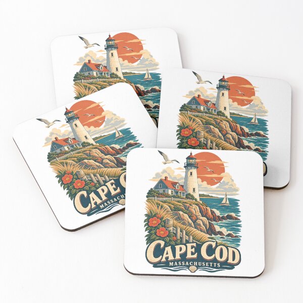 Item preview, Cape Cod Massachusetts – Vintage Lighthouse Travel Poster designed and sold by @SHINTOSARTSTORE.