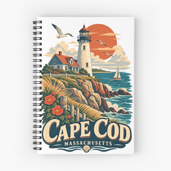 Item preview, Cape Cod Massachusetts – Vintage Lighthouse Travel Poster designed and sold by @SHINTOSARTSTORE.